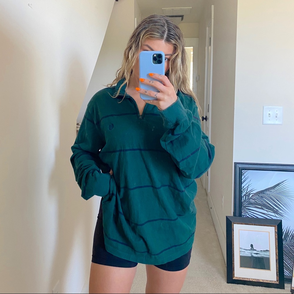 Chaps Striped Rugby Pullover